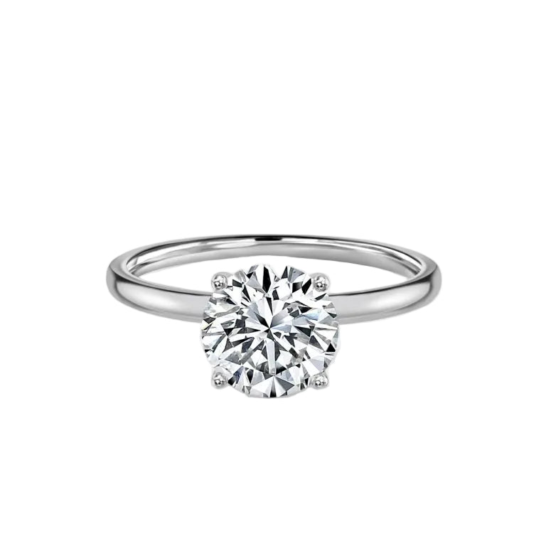 Round Cut Engagement Ring