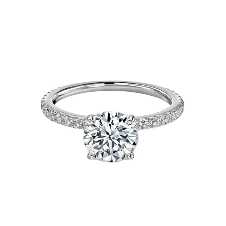 Round Cut Engagement Ring
