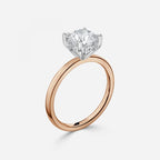 Round Solitaire Bezel Set Engagement Ring