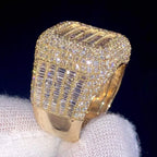 Iced Out Baguette Diamond Men’s Ring