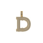 Custom Letter "D" Diamond Pendant - 2.03 CTW