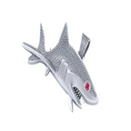 Shark Diamond Pendant 14k white Solid Gold - 1.83 CTW