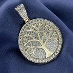 Custom Tree of Life 14k solid gold Diamond Pendant - 3.07 CTW