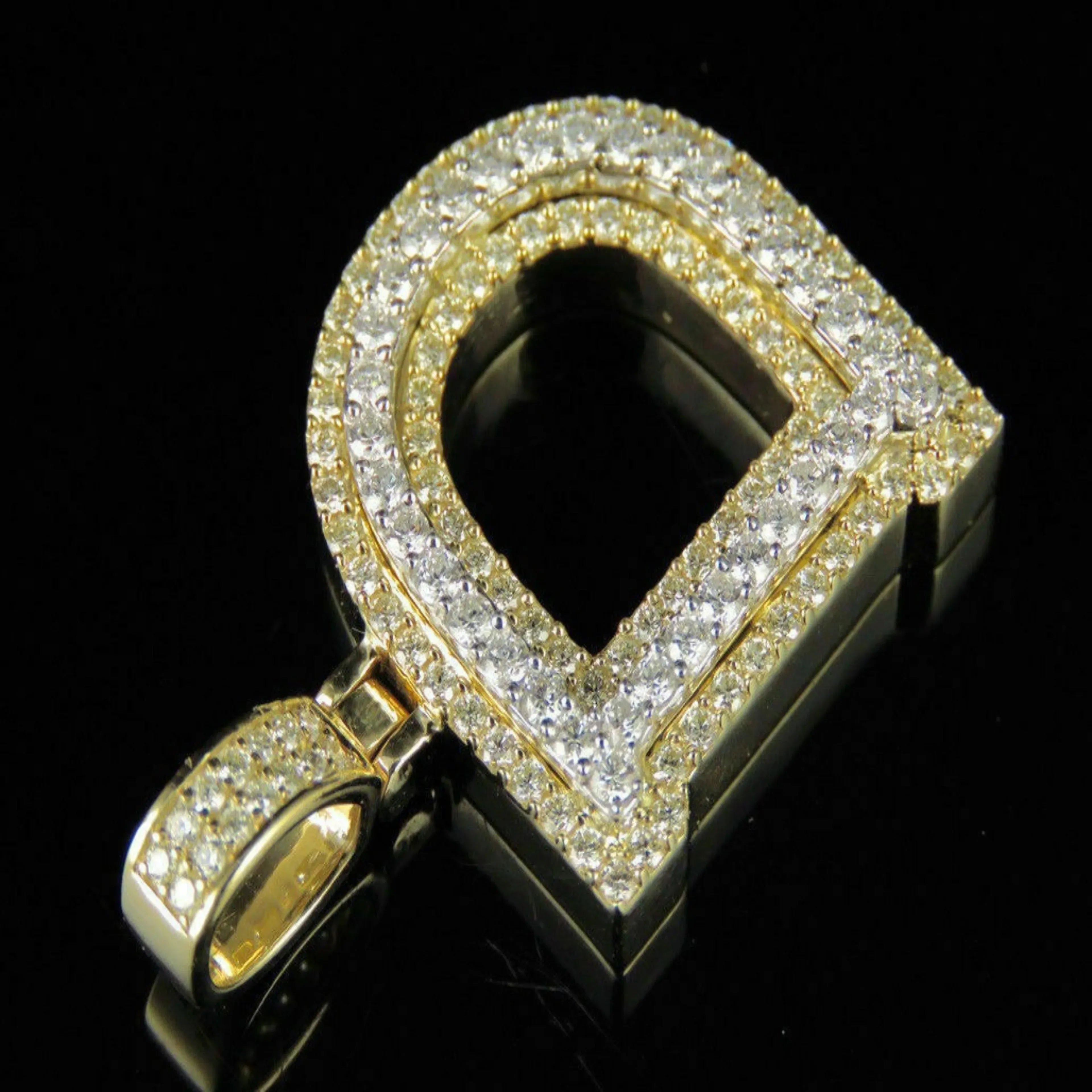 Custom Letter "D" Diamond Pendant - 2.03 CTW