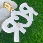 Men's custom Iced out RCR Letter Pendant