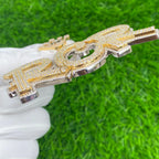 Men's custom Iced out RCR Letter Pendant