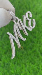 Custom Letter Moissanite Pendant - 2.59 CTW
