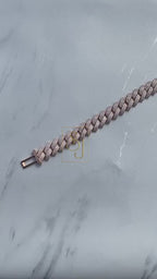 12MM VVS Diamond Cuban Link Bracelet for Men
