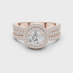 Women's VVS Diamond 10K Gold Engagement Ring