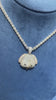 Custom Dog Emoji 14K Solid Gold Pendant