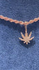 Custom Mini Cannabis Leaf 14K Gold Pendant