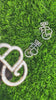 Men's FB Letter Moissanite Custom Charm Pendant