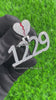Customized Broken Heart Bail Number Icy Pendant