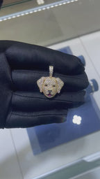 Labrador Retriever Diamond Pendant 14K Solid Gold - 2.50 CTW