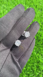 Icy Natural Baguette Diamond Cluster Earrings 14K solid Gold – 0.96 CTW