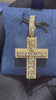 Iced Out Border Cross Diamond Pendant