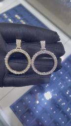 Picture Frame Memory Diamond Pendant 10k Solid Gold - 2.85 CTW