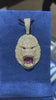 Large Gorilla Head 925 Silver Pendant