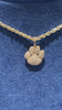 Custom Bubbly Dog Paw Silver Pendant