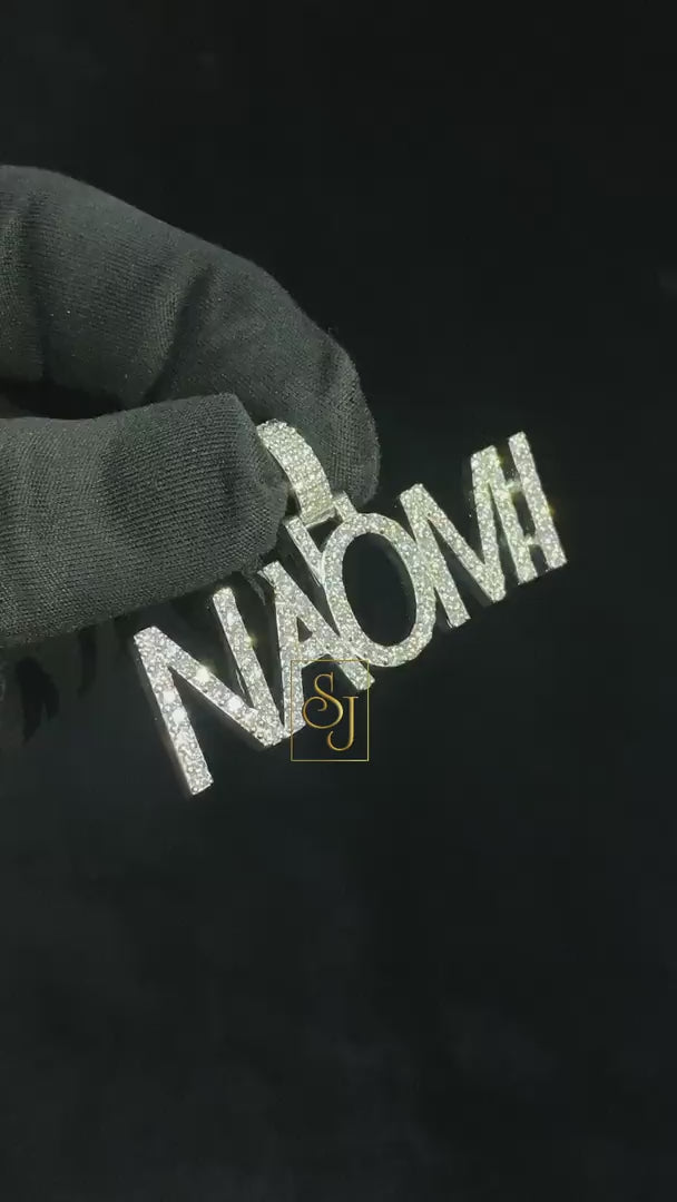 Custom Name Naomi Diamond Pendant - 2.76 CTW