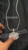 ICED OUT LION FACE VVS 925 SILVER CHARM DIAMOND PENDANT