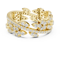 1.22 CTW White Gold D Color Moissanite Leaf Vine Eternity Wedding Band