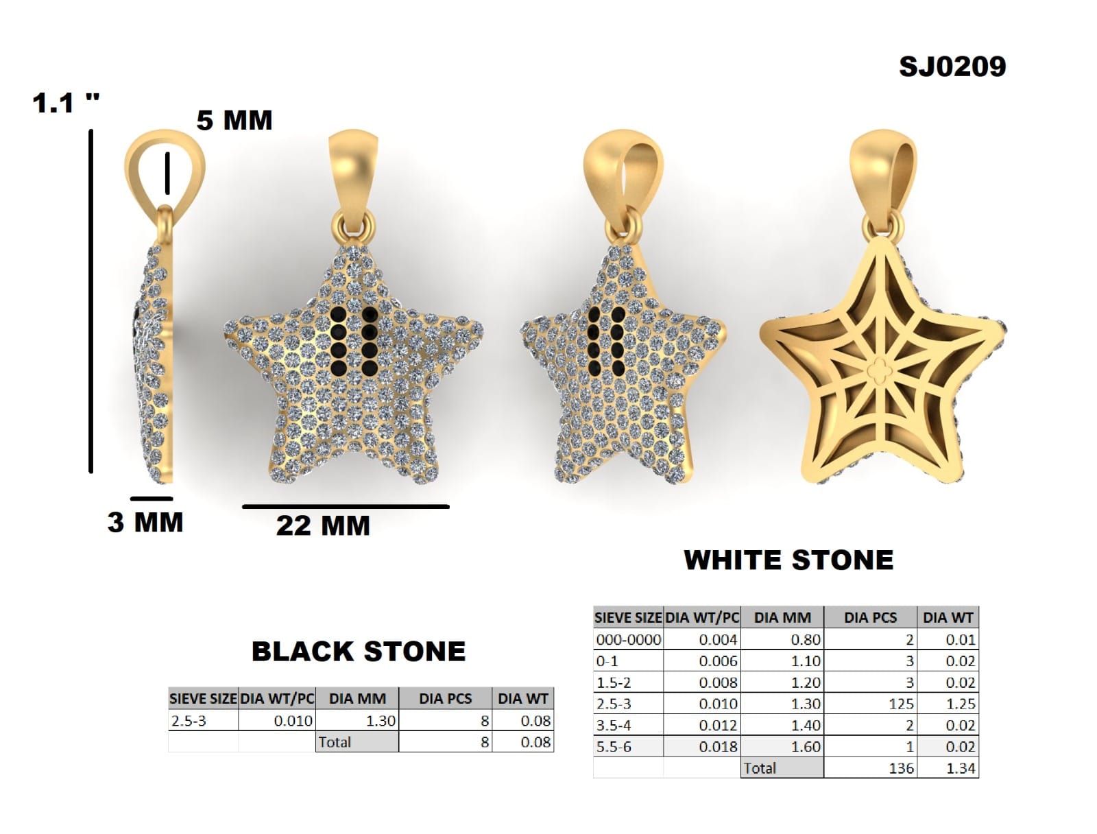 14K Solid Gold With Lab Grown Diamonds