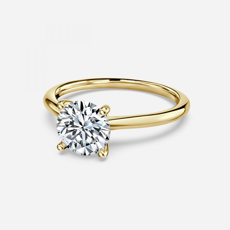 Round Cut 4 Prong Solitaire Engagement Ring