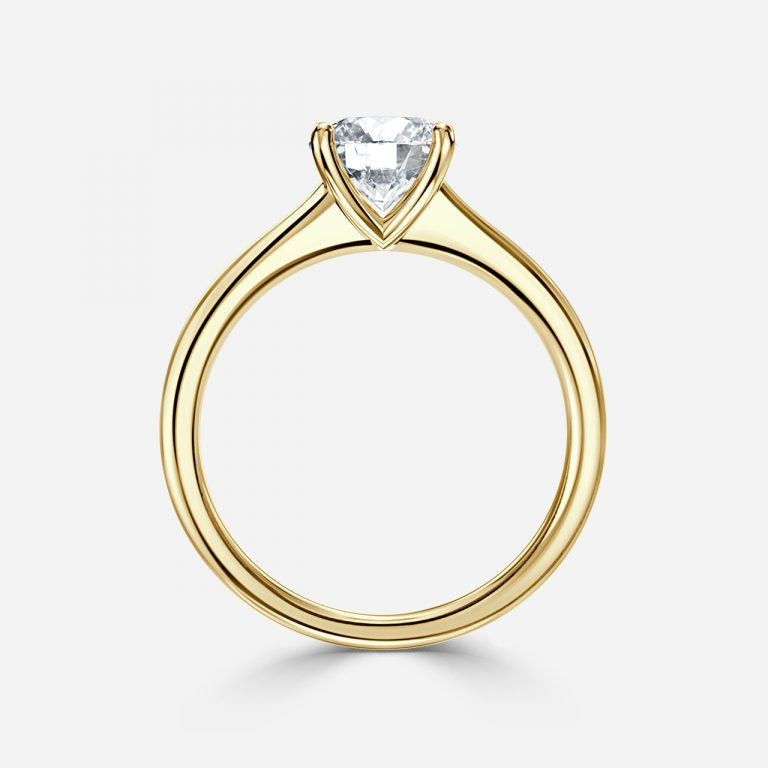 Round Cut 4 Prong Solitaire Engagement Ring
