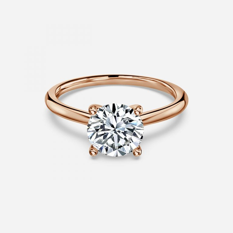 Round Cut 4 Prong Solitaire Engagement Ring