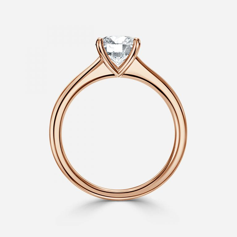 Round Cut 4 Prong Solitaire Engagement Ring