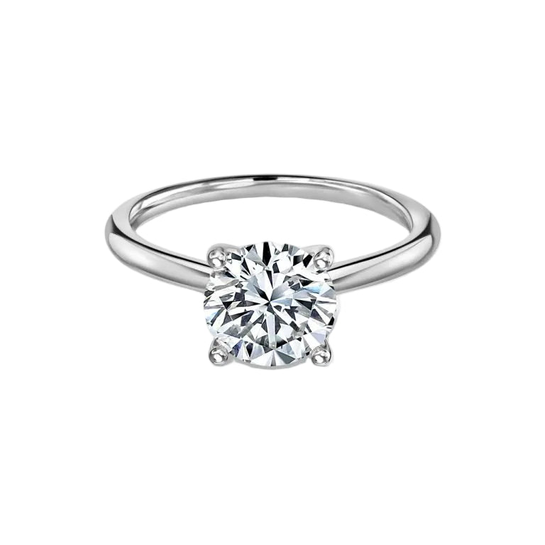 Round Cut 4 Prong Solitaire Engagement Ring