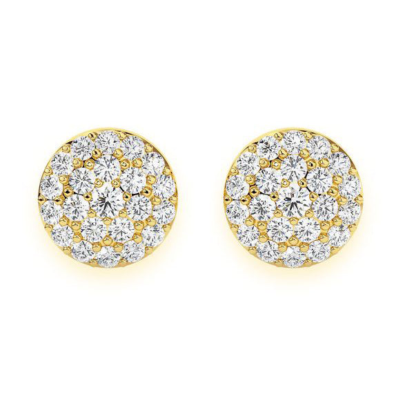 Round Diamond Earrings – 1.5 CTW
