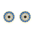 Black And Blue Diamond Earrings – 1.5 CTW