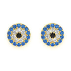 Black And Blue Diamond Earrings – 1.5 CTW