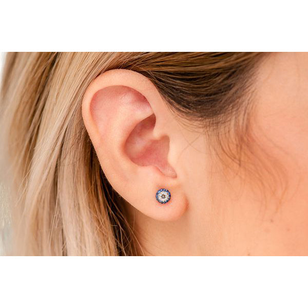 Black And Blue Diamond Earrings – 1.5 CTW