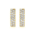 Round Hoop Earrings – 2 CTW