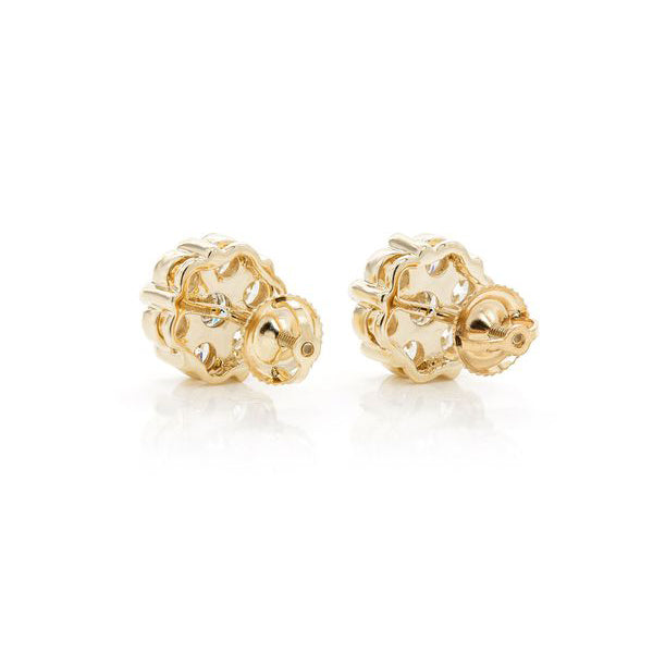 Cluster Diamond Earrings – 1.35 CTW