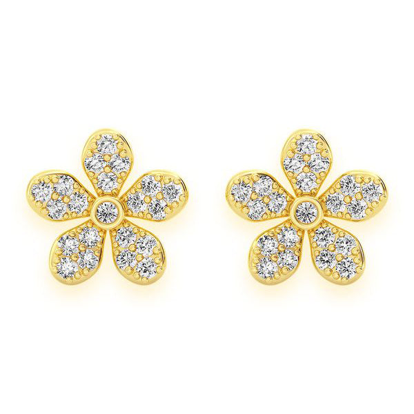 Flower Diamond Earrings – 1.4 CTW