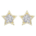 Baguette Diamond Star Earrings – 2.5 CTW