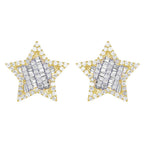 Baguette Diamond Star Earrings – 2.5 CTW