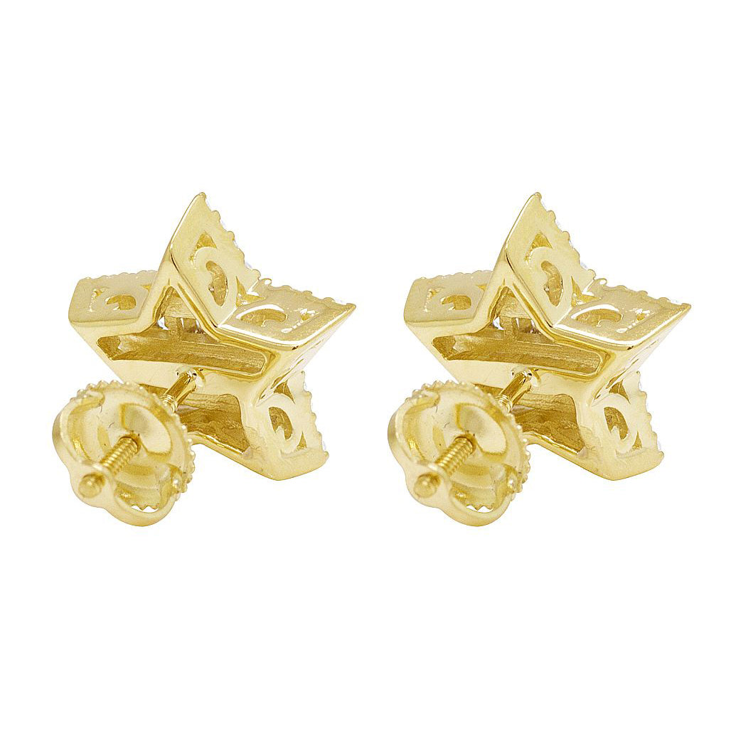 Baguette Diamond Star Earrings – 2.5 CTW