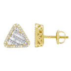 Baguette Diamond Triangle Earrings – 2.6 CTW