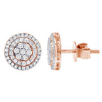 Carnation Diamond Cluster Earrings – 2 CTW