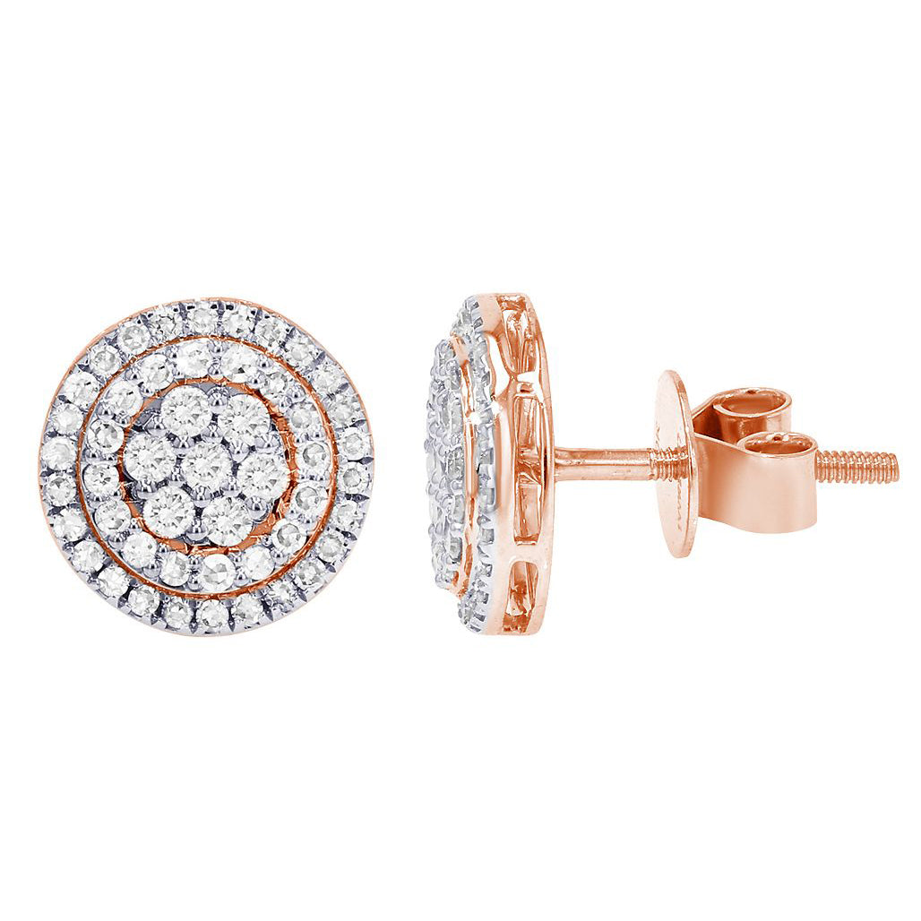 Carnation Diamond Cluster Earrings – 2 CTW