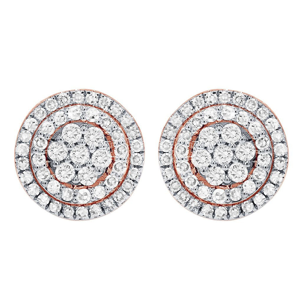 Carnation Diamond Cluster Earrings – 2 CTW