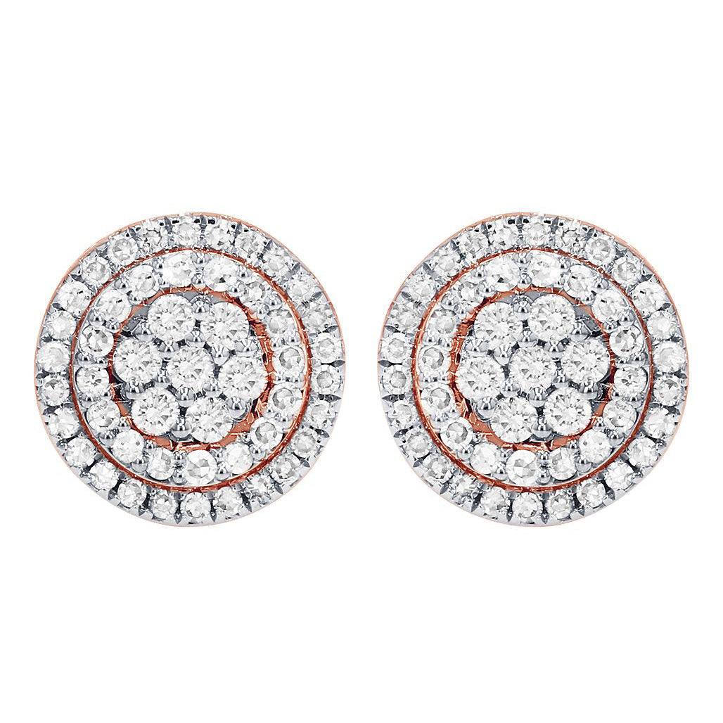 Carnation Diamond Cluster Earrings – 2 CTW