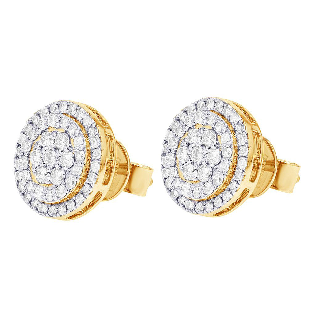 Carnation Diamond Cluster Earrings – 2 CTW