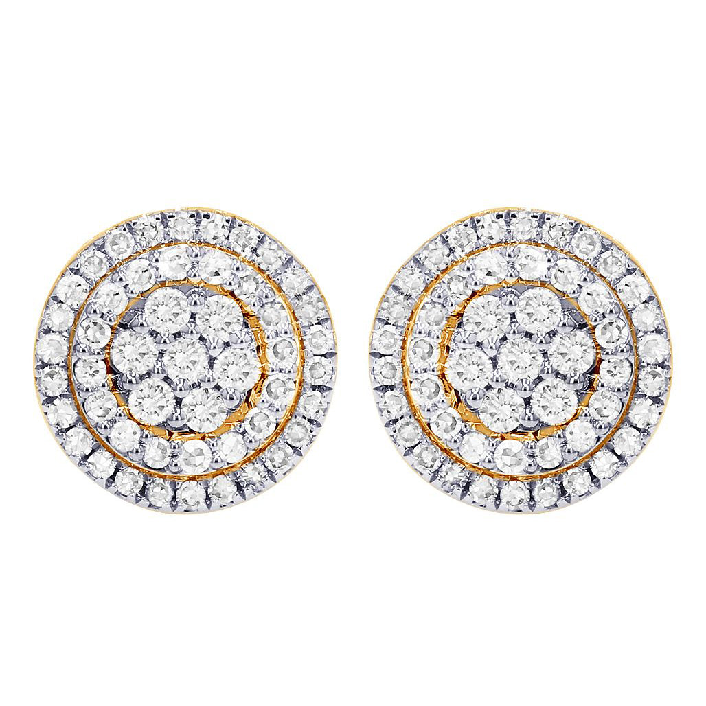 Carnation Diamond Cluster Earrings – 2 CTW