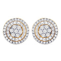 Carnation Diamond Cluster Earrings – 2 CTW